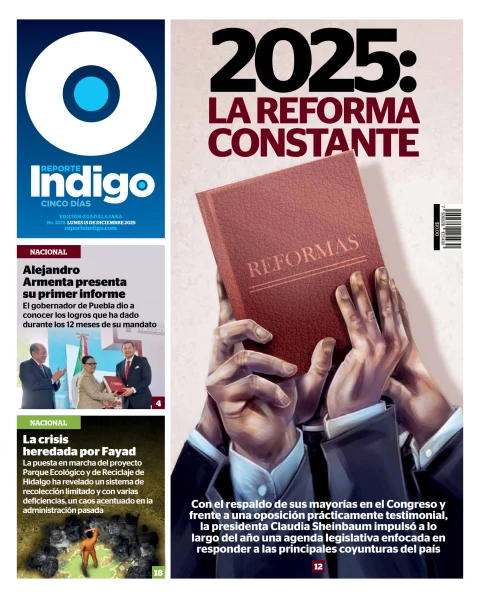 Portada de Reporte Indigo Guadalajara del lunes, 15 de diciembre de 2025