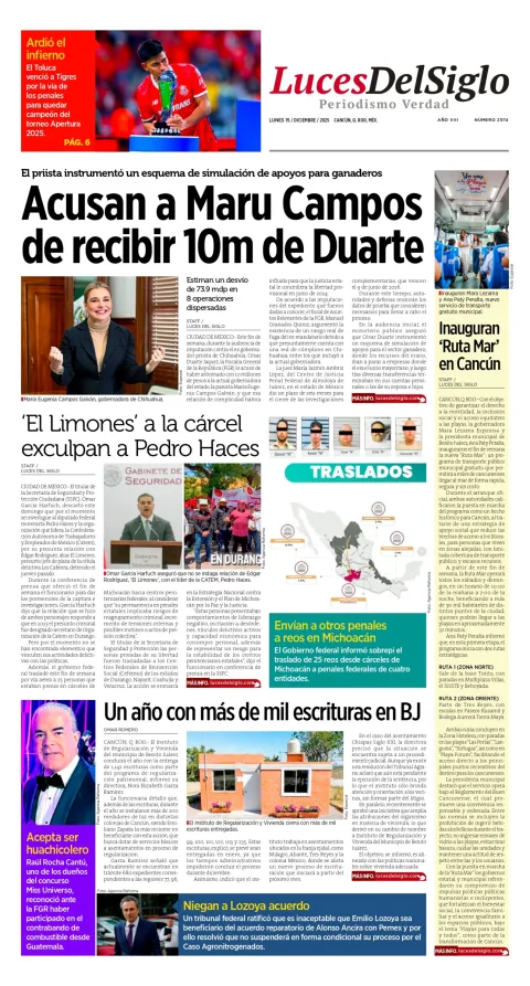 Portada de Luces del Siglo