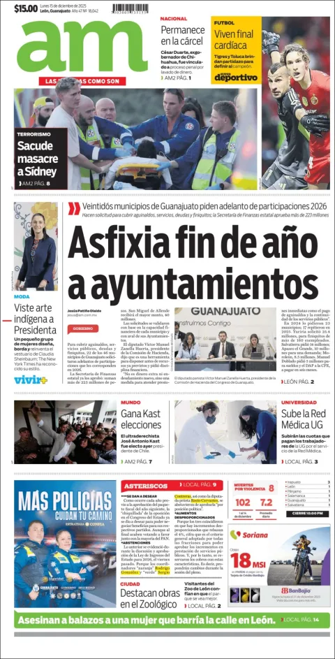 Portada de Am Corredor Industrial del lunes, 15 de diciembre de 2025