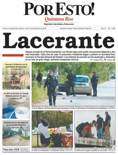 Portada de Por Esto (quintana Roo Cancun)