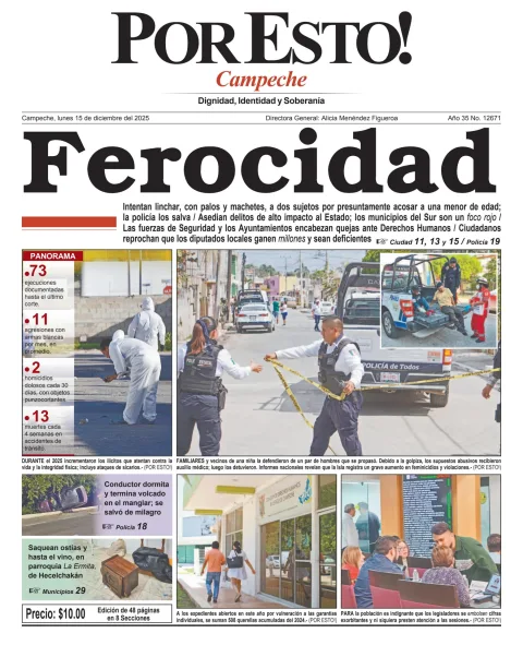 Portada de Por Esto (campeche)