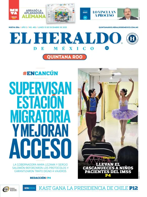 Portada de El Heraldo de Mexico - Quintana Roo