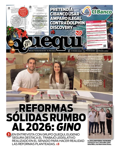 Portada de Quequi del miércoles, 17 de diciembre de 2025