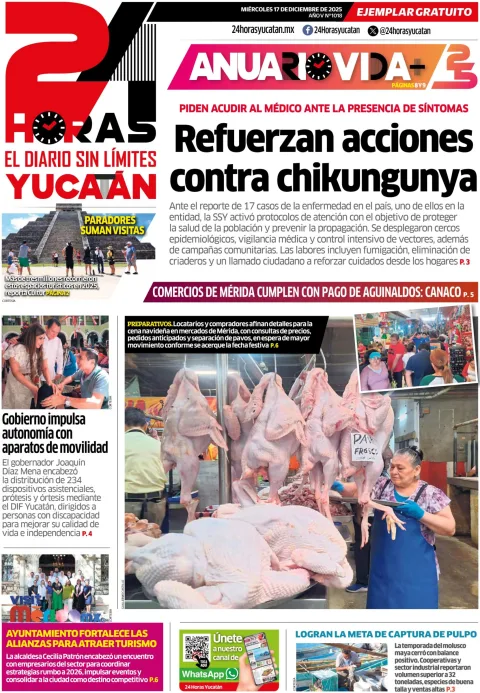Portada de 24 Horas Yucatan