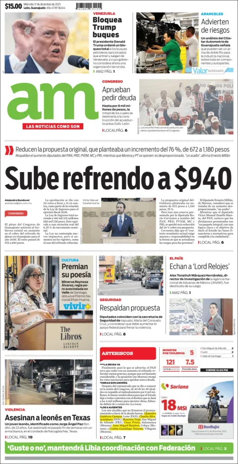 Portada de Am Corredor Industrial del miércoles, 17 de diciembre de 2025