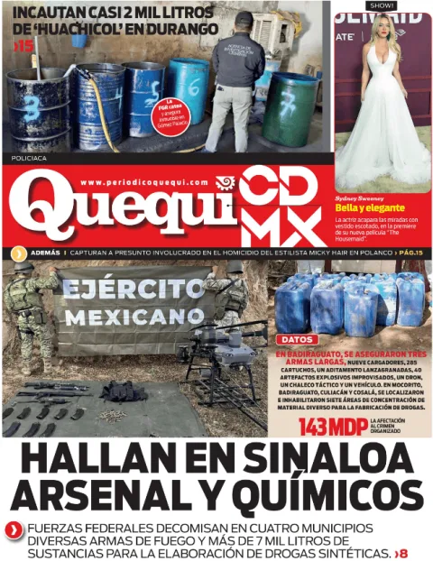 Portada de Quequi CDMX (contraportada) del miércoles, 17 de diciembre de 2025