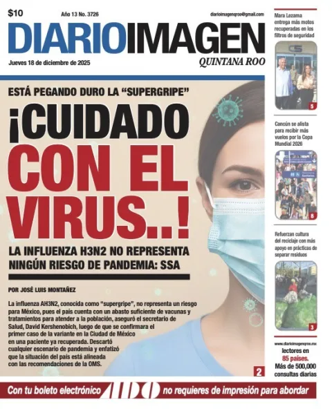 Portada de Diario Imagen Quintana Roo del jueves, 18 de diciembre de 2025