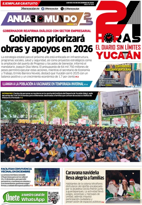 Portada de 24 Horas Yucatan