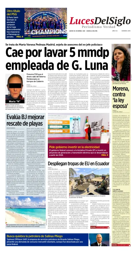 Portada de Luces del Siglo