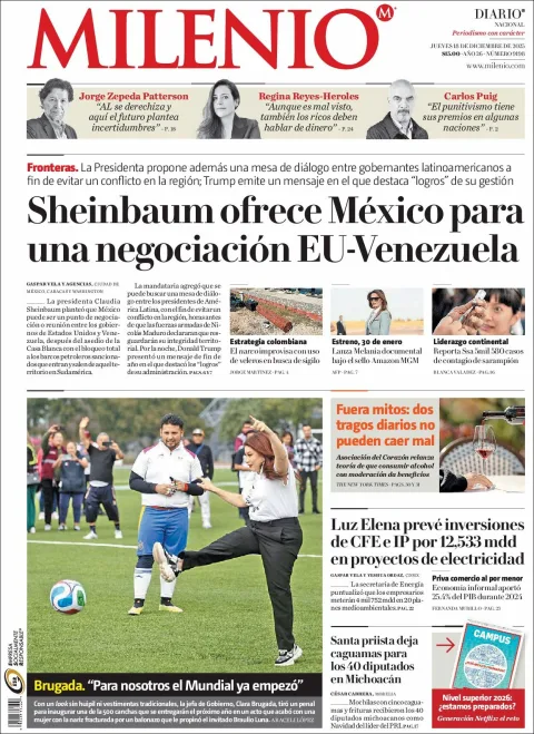 Portada de Milenio