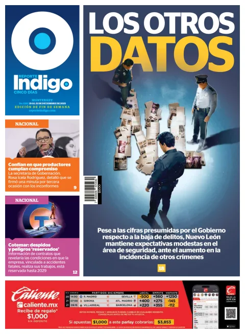 Portada de Reporte Indigo Monterrey del viernes, 19 de diciembre de 2025