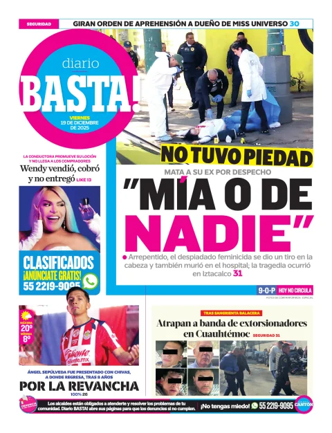 Portada de Basta! (contraportada)