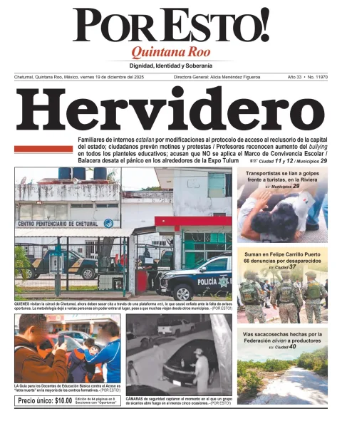 Portada de Por Esto (quintana Roo Chetumal)