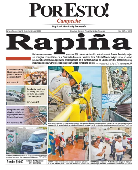 Portada de Por Esto (campeche)