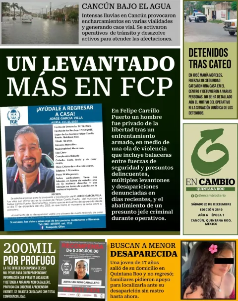 Portada de En Cambio - Quintana Roo (contraportada)