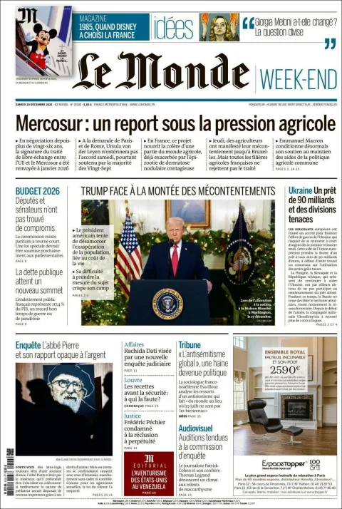 Portada de Le Monde