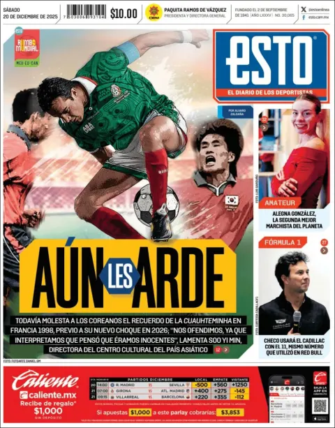 Portada de Esto del sábado, 20 de diciembre de 2025