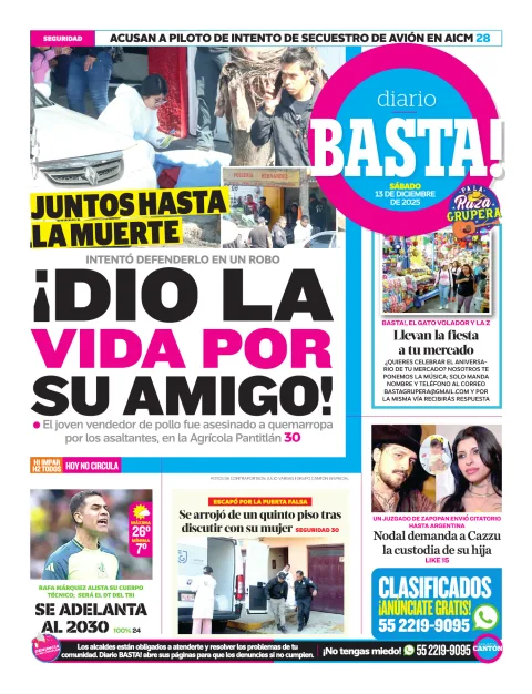 Portada de Basta! (contraportada)