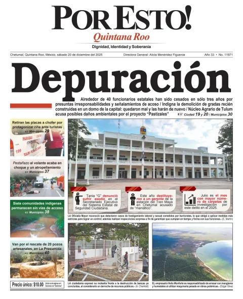 Portada de Por Esto (quintana Roo Chetumal)