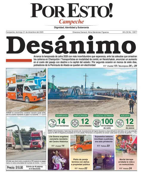 Portada de Por Esto (campeche)