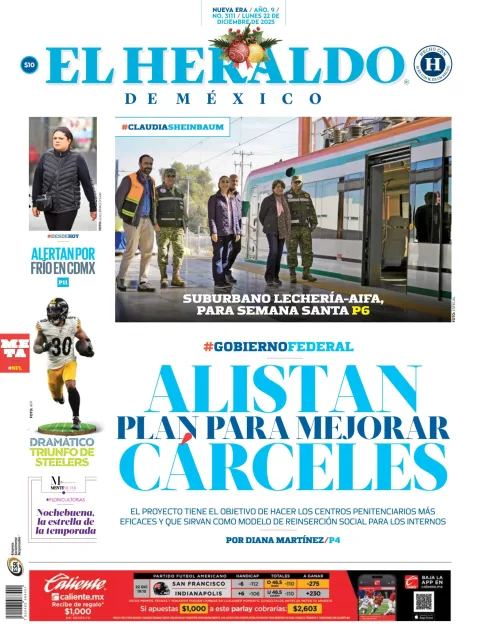 Portada de El Heraldo de Mexico