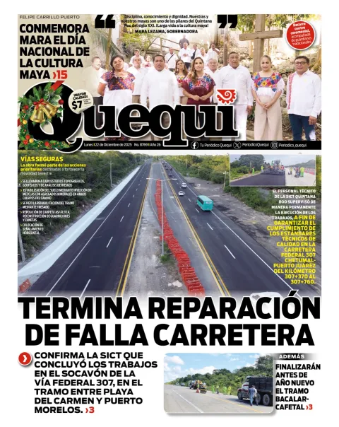 Portada de Quequi del lunes, 22 de diciembre de 2025
