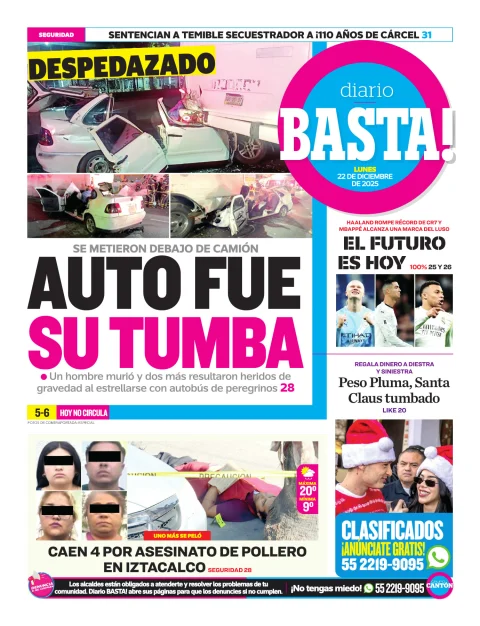 Portada de Basta! (contraportada)