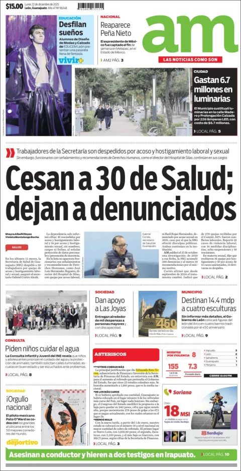 Portada de Am Corredor Industrial del lunes, 22 de diciembre de 2025