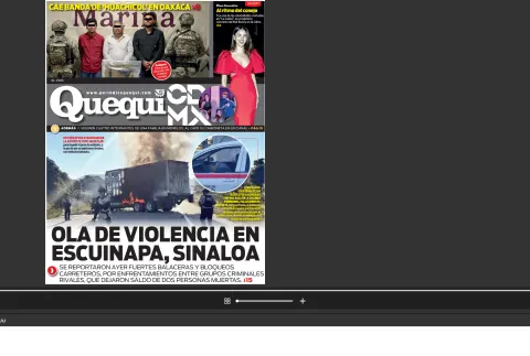 Portada de Quequi CDMX (contraportada) del lunes, 22 de diciembre de 2025