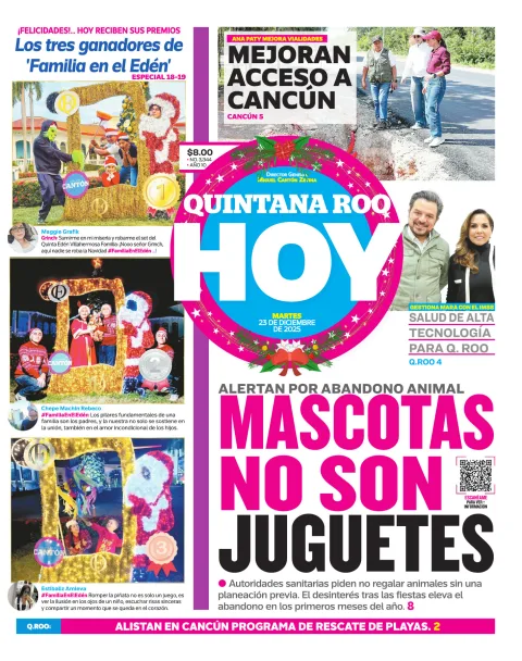 Portada de Quintana Roo Hoy (portada)