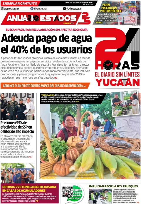 Portada de 24 Horas Yucatan