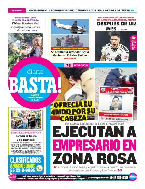 Portada de Basta! (contraportada)