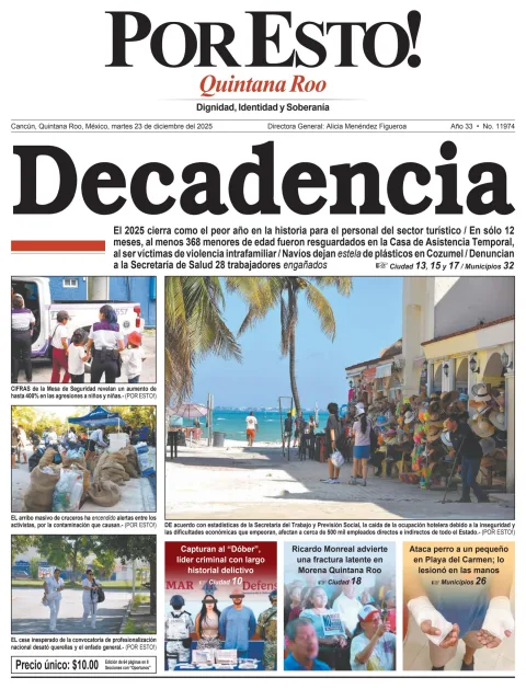Portada de Por Esto (quintana Roo Cancun)