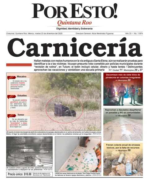 Portada de Por Esto (quintana Roo Chetumal)
