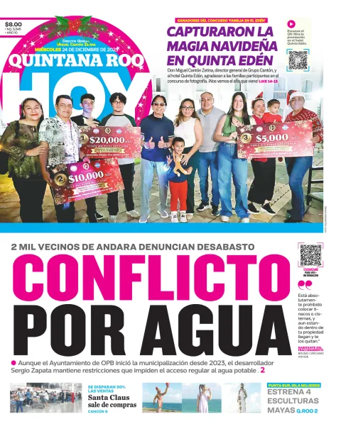 Portada de Quintana Roo Hoy (portada)