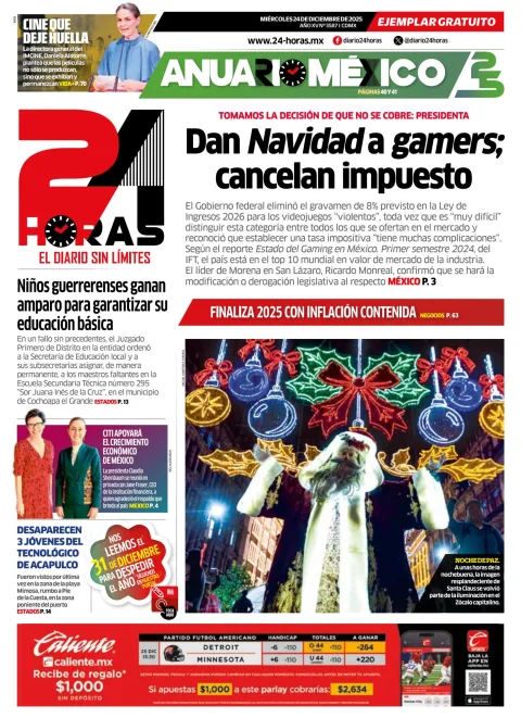 Portada de 24 Horas