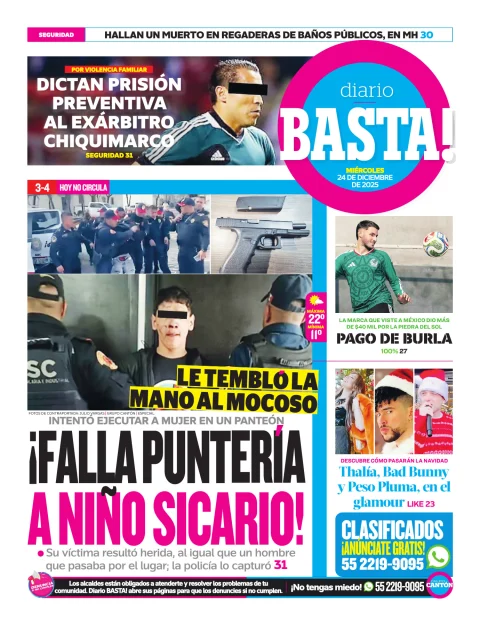 Portada de Basta! (contraportada)