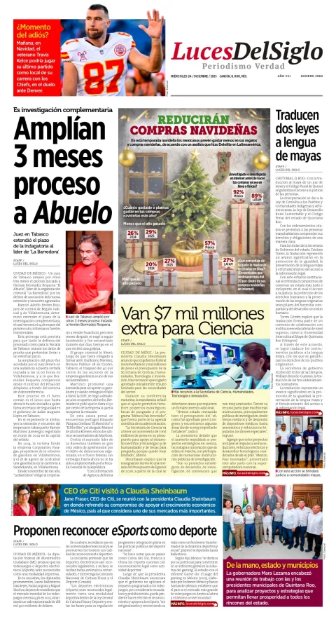 Portada de Luces del Siglo