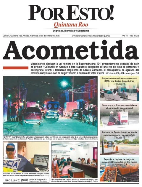 Portada de Por Esto (quintana Roo Cancun)