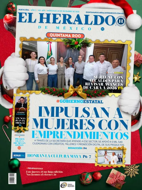 Portada de El Heraldo de Mexico - Quintana Roo
