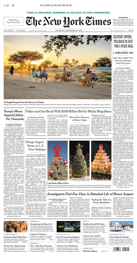 Portada de The New York Times (national)