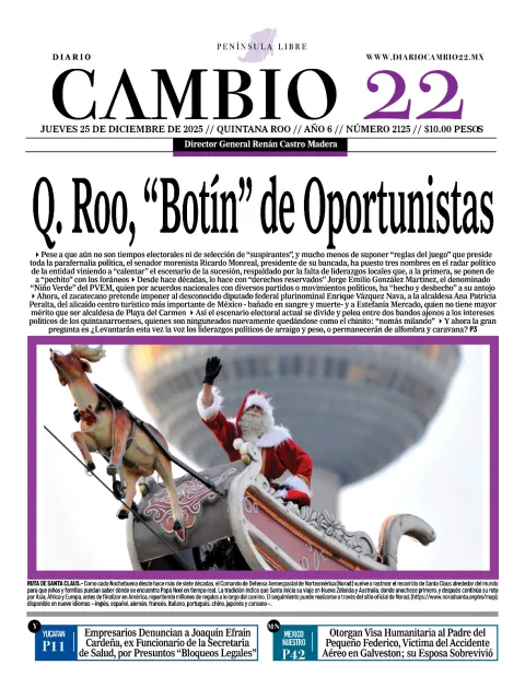 Portada de Diario Cambio 22 (portada)