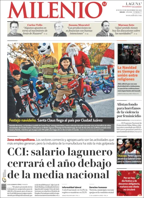 Portada de Milenio Laguna