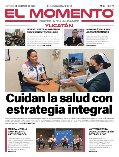 Portada de El Momento Yucatan