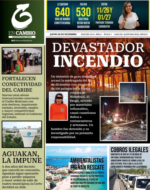 Portada de En Cambio - Quintana Roo (portada)