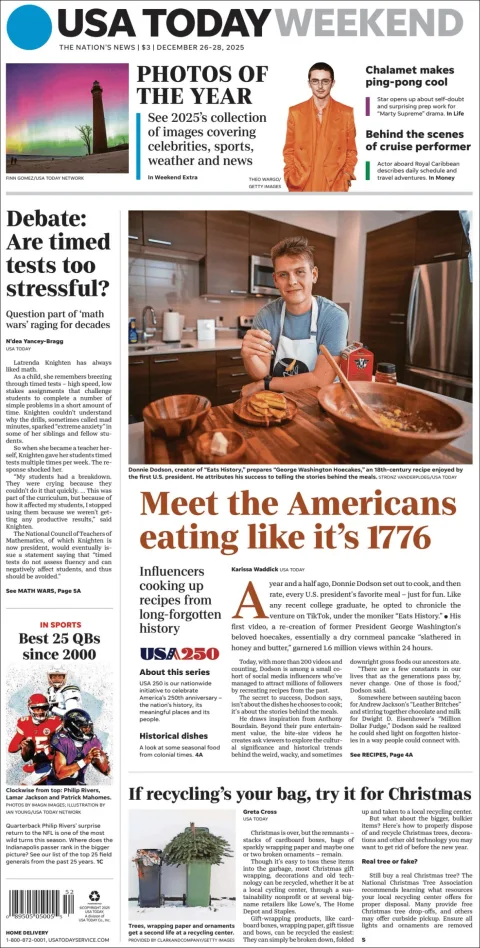 Portada de Usa Today