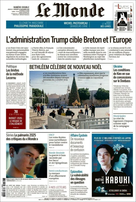 Portada de Le Monde