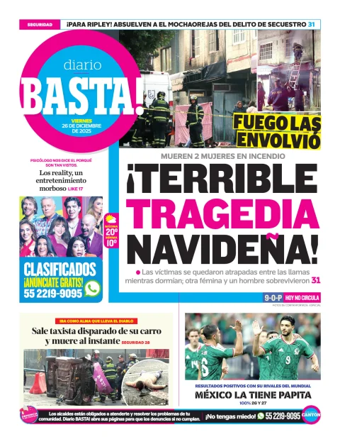 Portada de Basta! (contraportada)