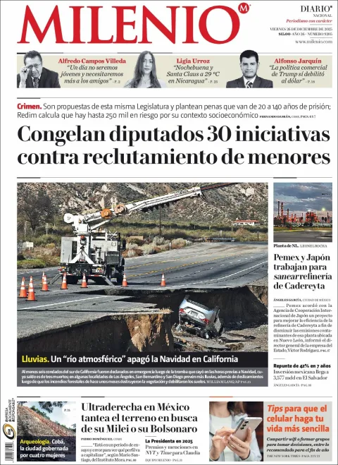 Portada de Milenio