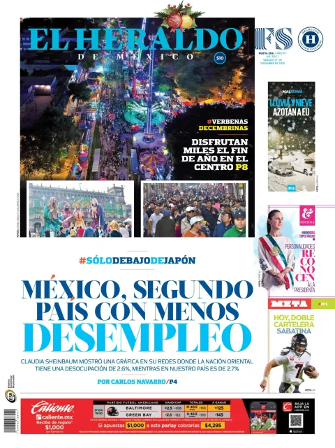 Portada de El Heraldo de Mexico
